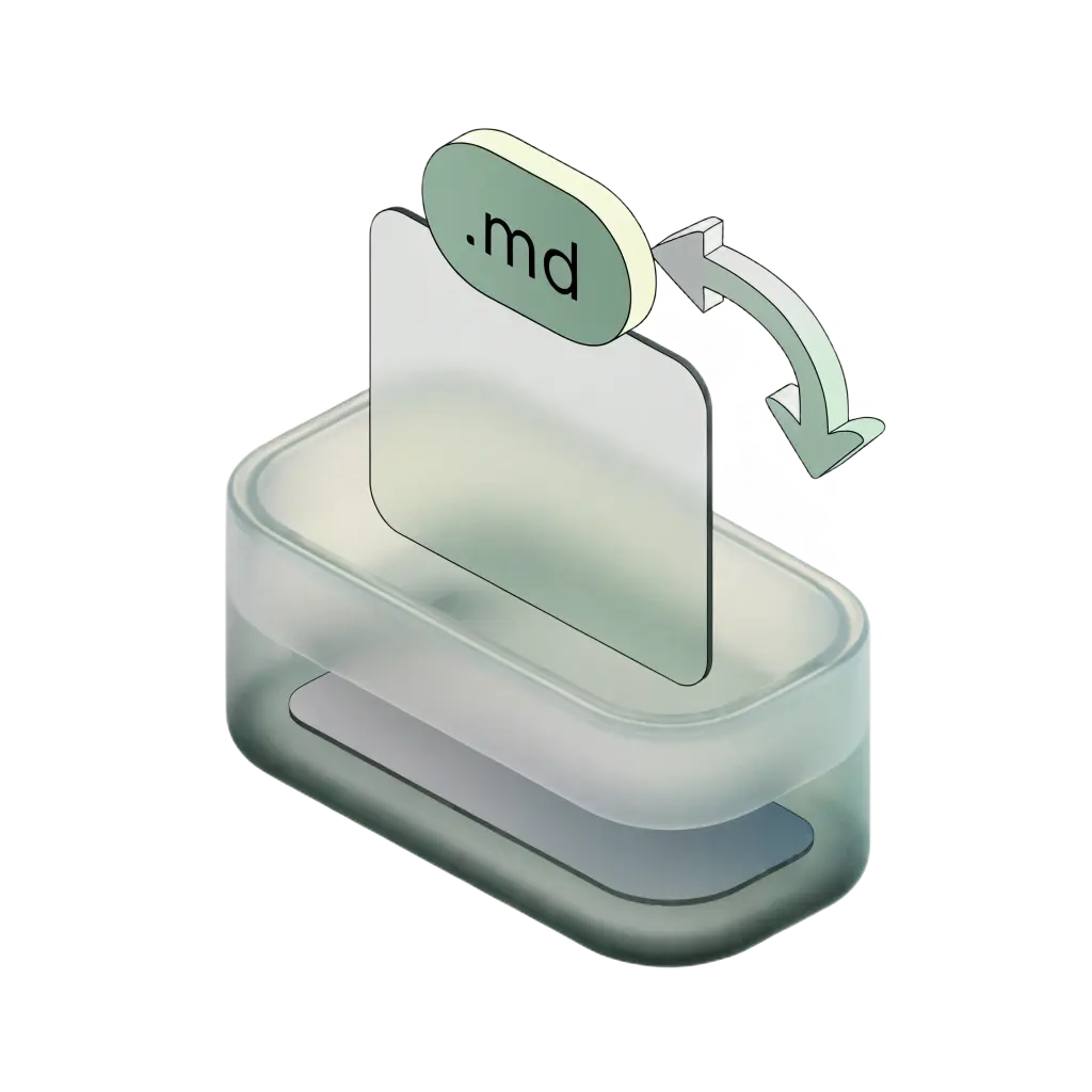 Upload or Type Markdown